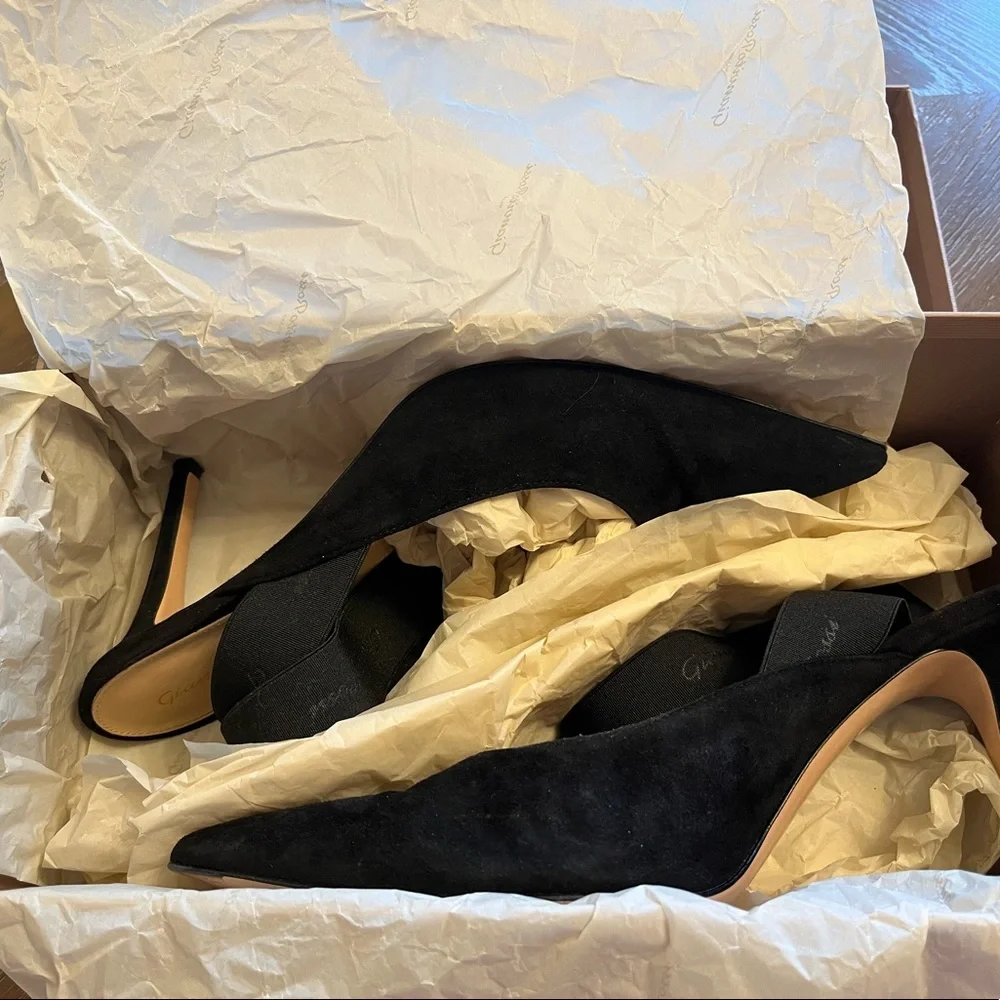 GIANVITO ROSSI ANKLE WRAP HEELS - Picture 3 of 9